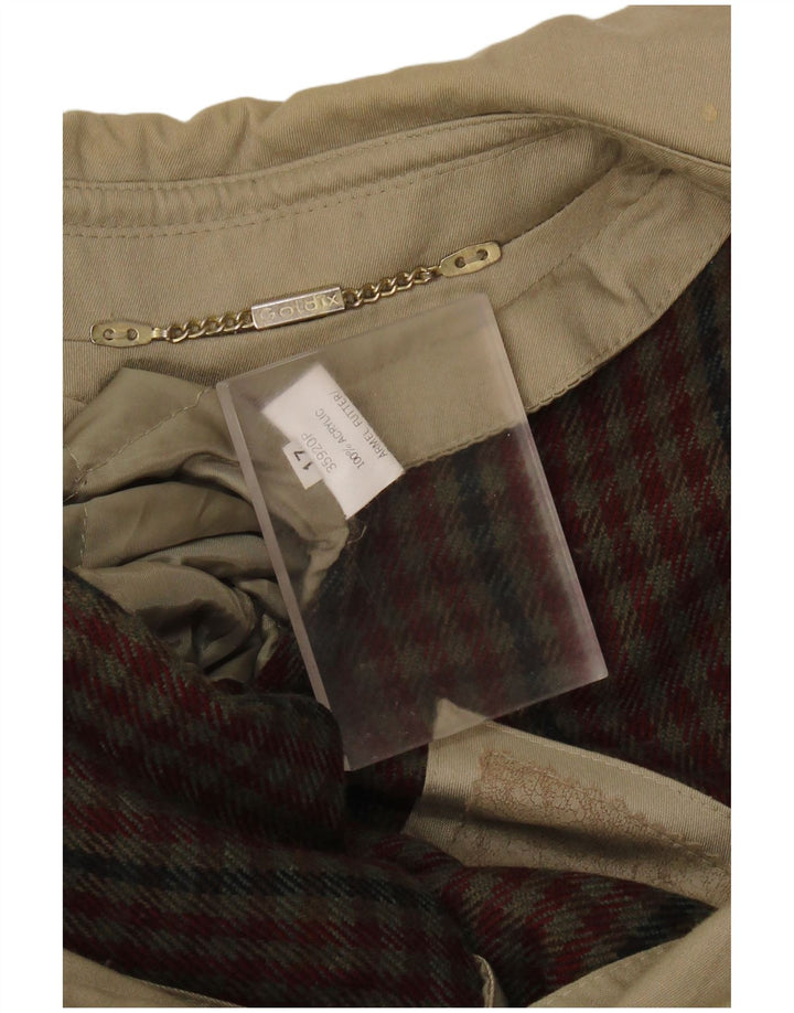 GOLDIX Womens Trench Coat US 17 2XL Beige Acrylic
