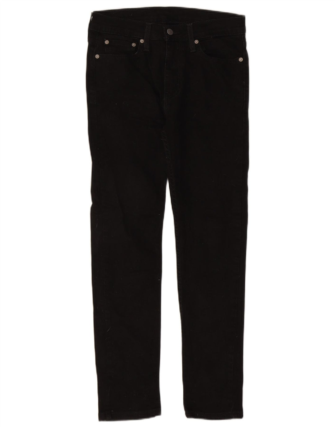 LEVI'S Womens 510 Skinny Jeans W29 L27 Black Cotton