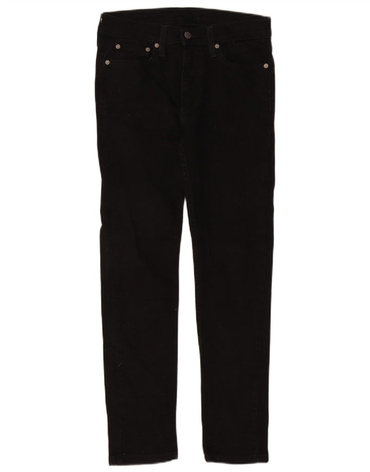 LEVI'S Womens 510 Skinny Jeans W29 L27 Black Cotton