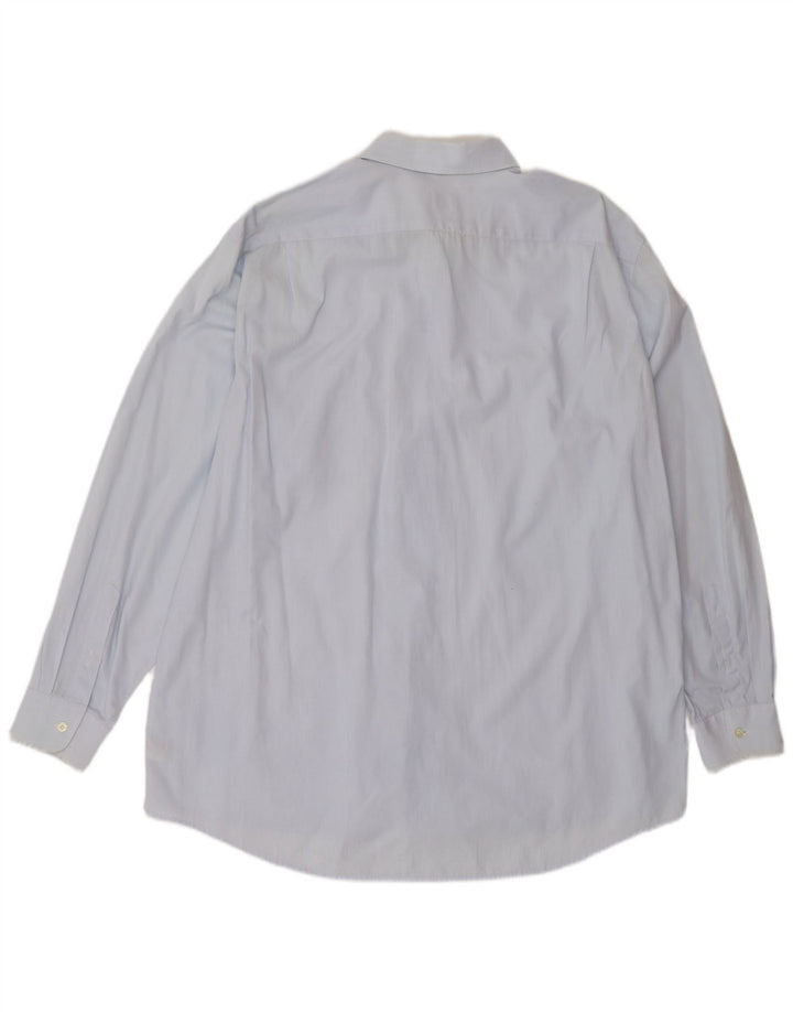 Lacoste Mens Shirt Size 42 Large Blue Cotton