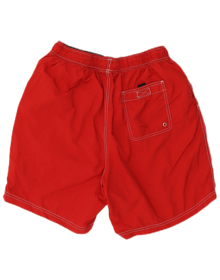 Nautica Mens Swimming Shorts Medium  Red Nylon