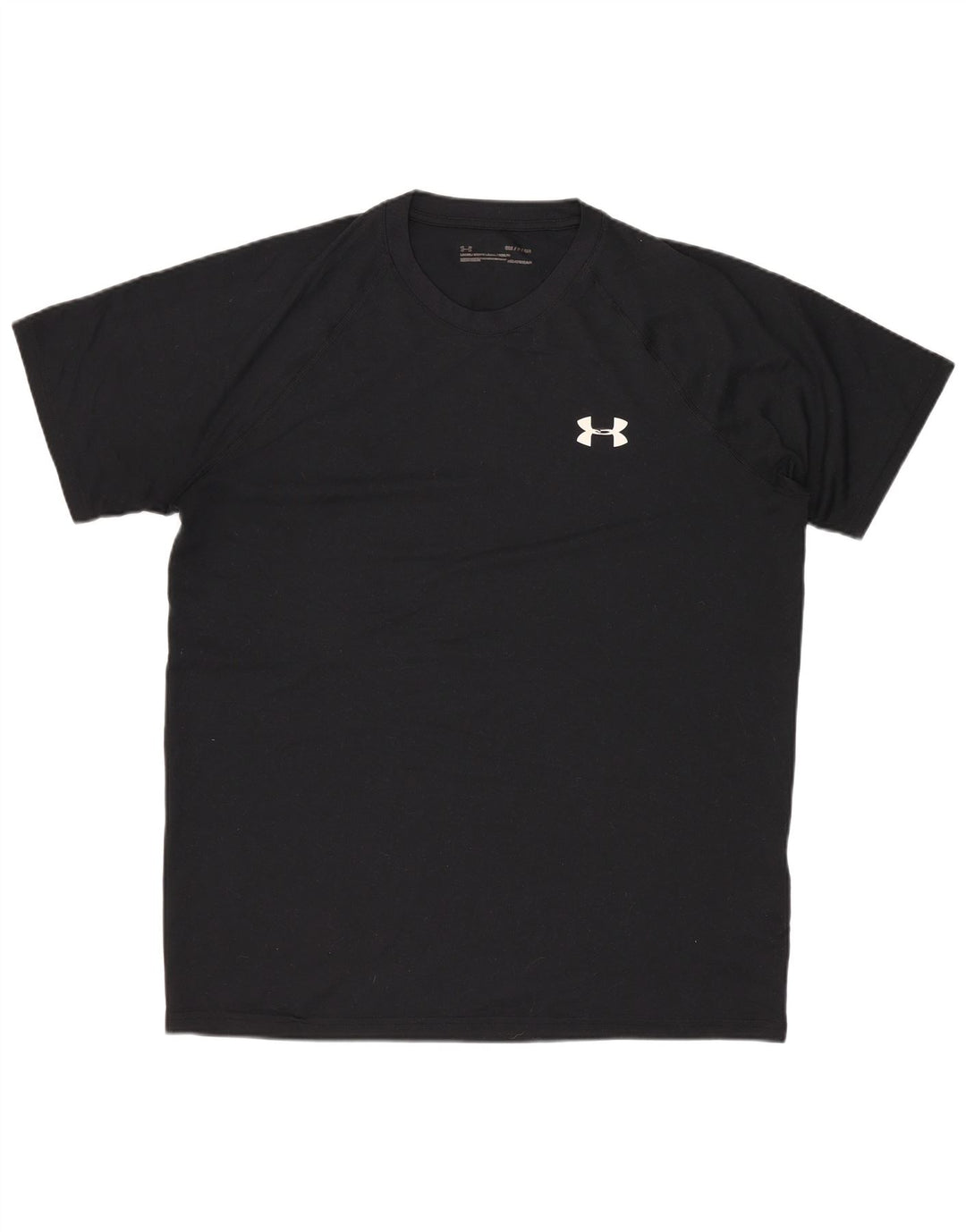 UNDER ARMOUR Mens Heat Gear T-Shirt Top Small Black Polyester