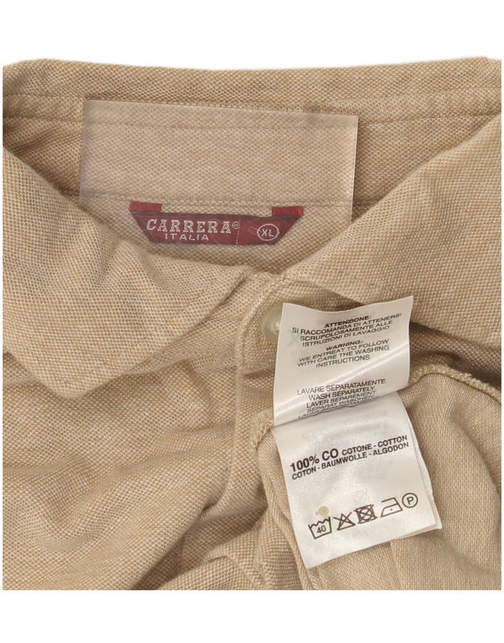 CARRERA Mens Shirt XL Beige Cotton