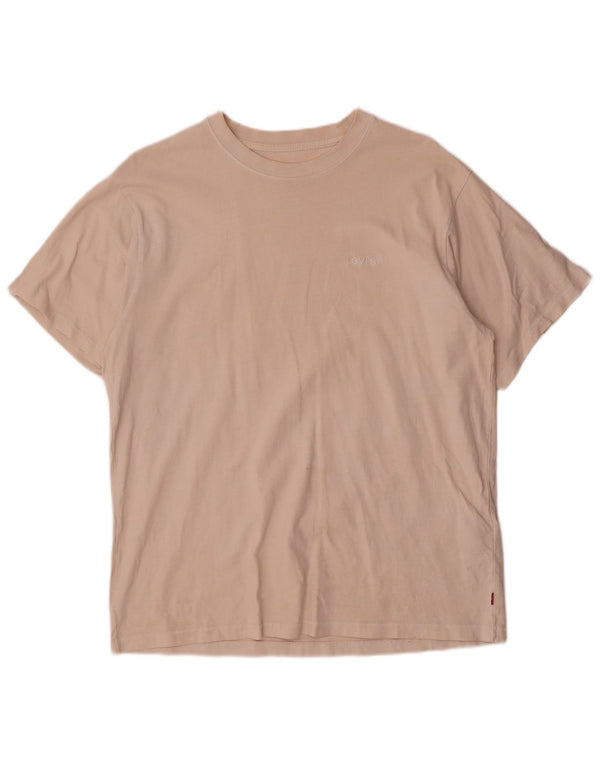 Levi's Mens Vintage Fit T-Shirt Top Medium Beige Cotton