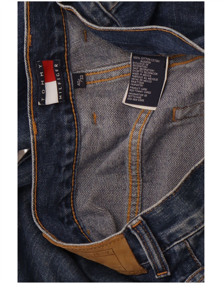 TOMMY HILFIGER Mens Straight Jeans W40 L32 Blue Cotton