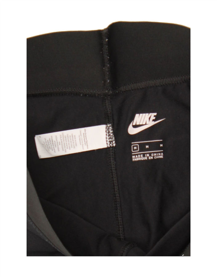 NIKE Womens Graphic Leggings UK 14 Medium  Black Cotton Vintage Nike and Second-Hand Nike from Messina Hembry 