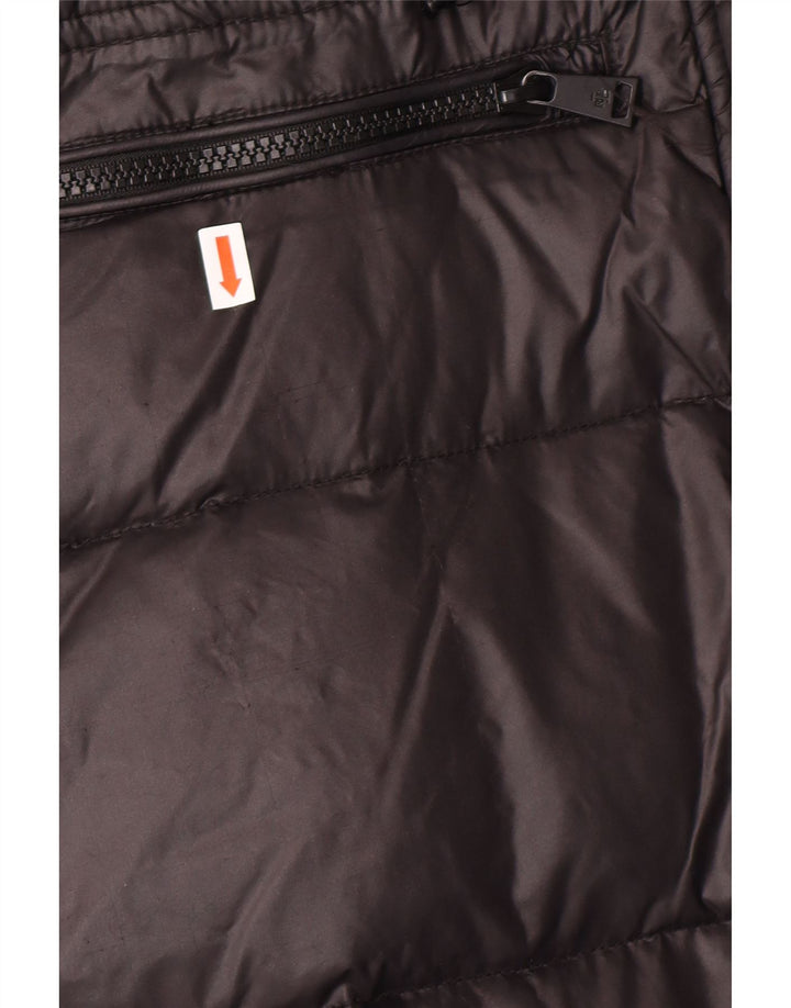 POLO RALPH LAUREN Womens Hooded Padded Coat UK 6 XS Black Nylon Winter