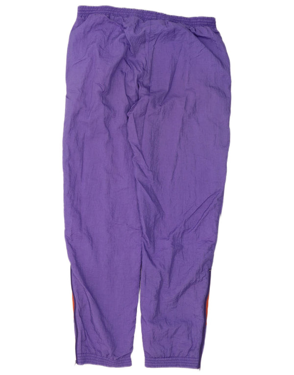 Frank Shorter Mens Tracksuit Trousers Joggers Medium Purple Colourblock