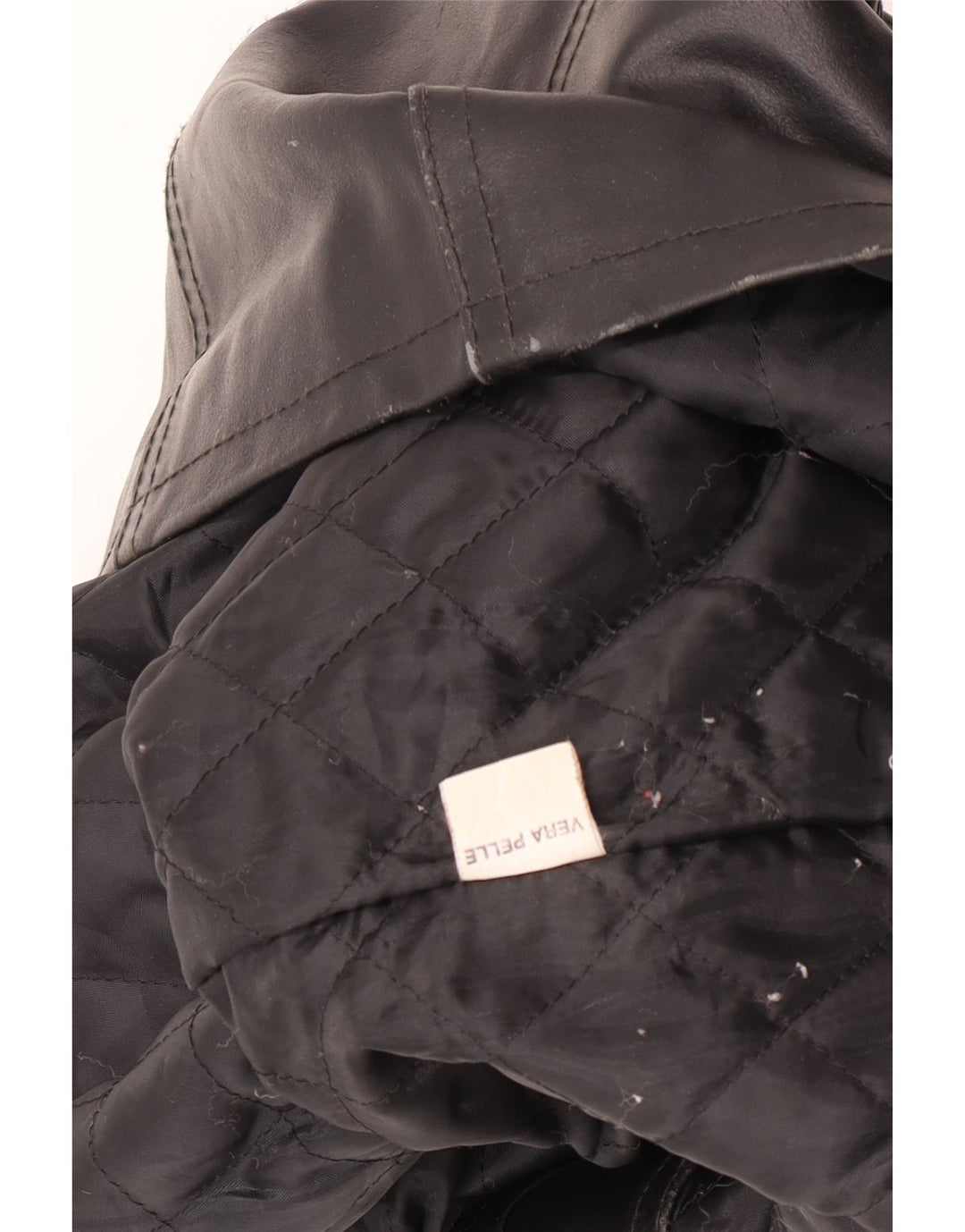 Bayside Womens Leather Jacket UK 10 Small Black