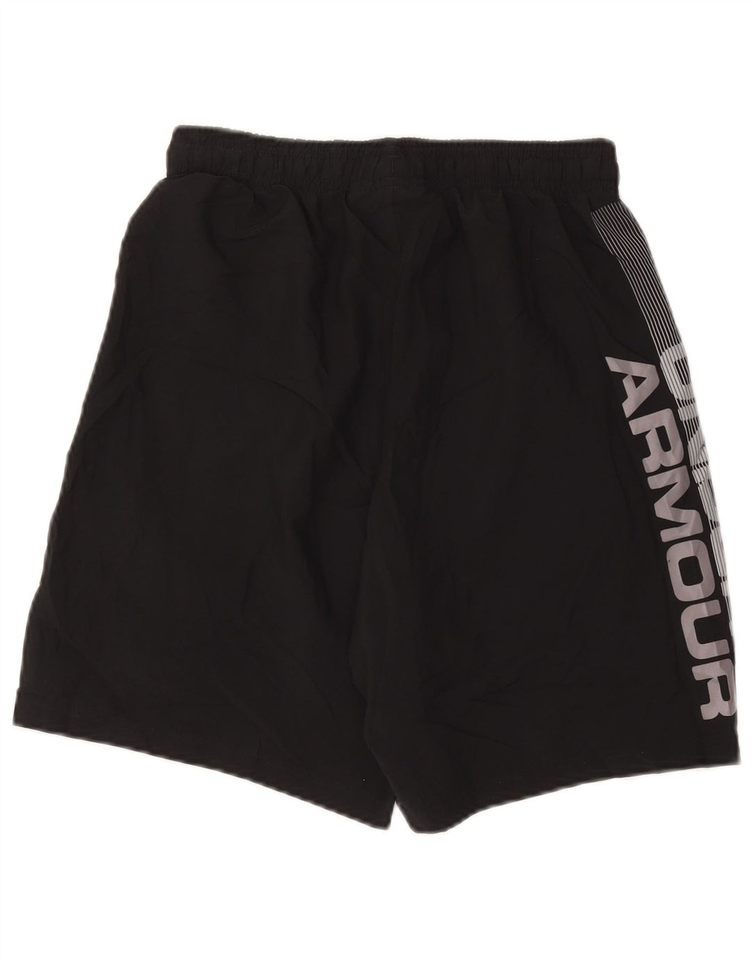 Under Armour Mens Graphic Loose Fit Sport Shorts Small Black Polyester