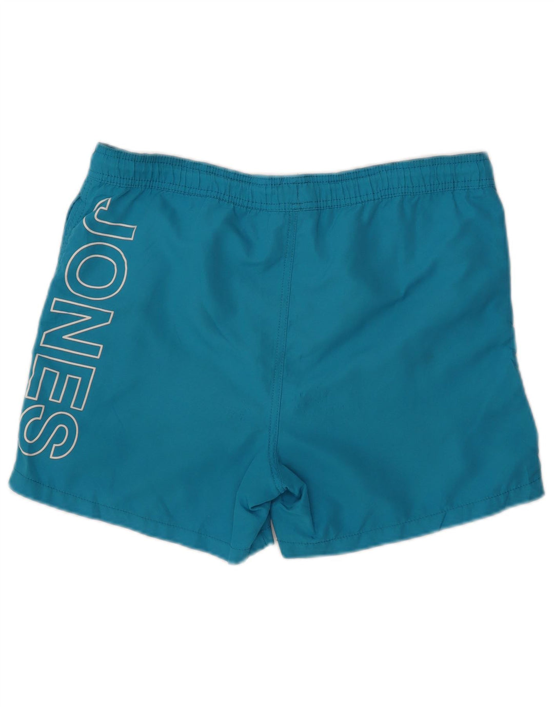 JACK & JONES Mens Graphic Swimming Shorts Medium Blue Polyester