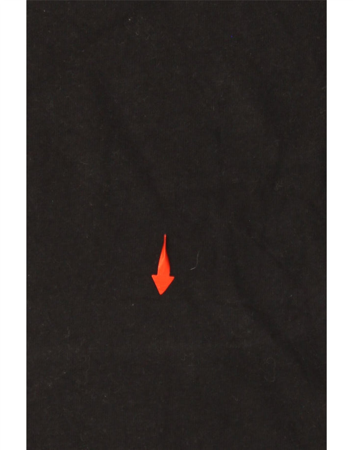 SUPERDRY Womens Graphic T-Shirt Top UK 16 Large Black Cotton