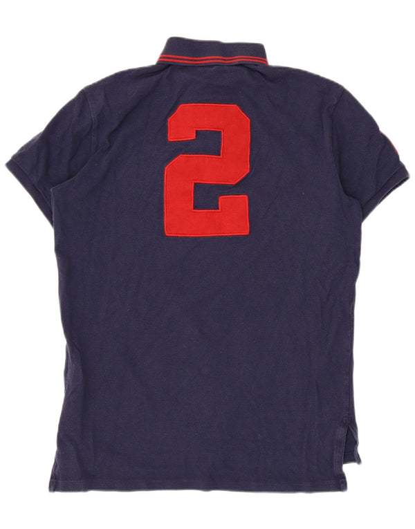 Polo Ralph Lauren Mens Custom Fit Rugby Polo Shirt Small Navy Blue