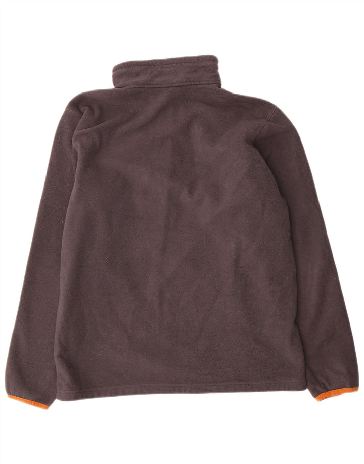 Columbia Mens Zip Neck Fleece Jumper Large Grey Polyester