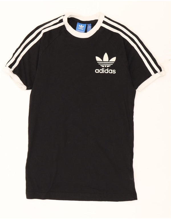 Adidas Mens T-Shirt Top XS Black Cotton