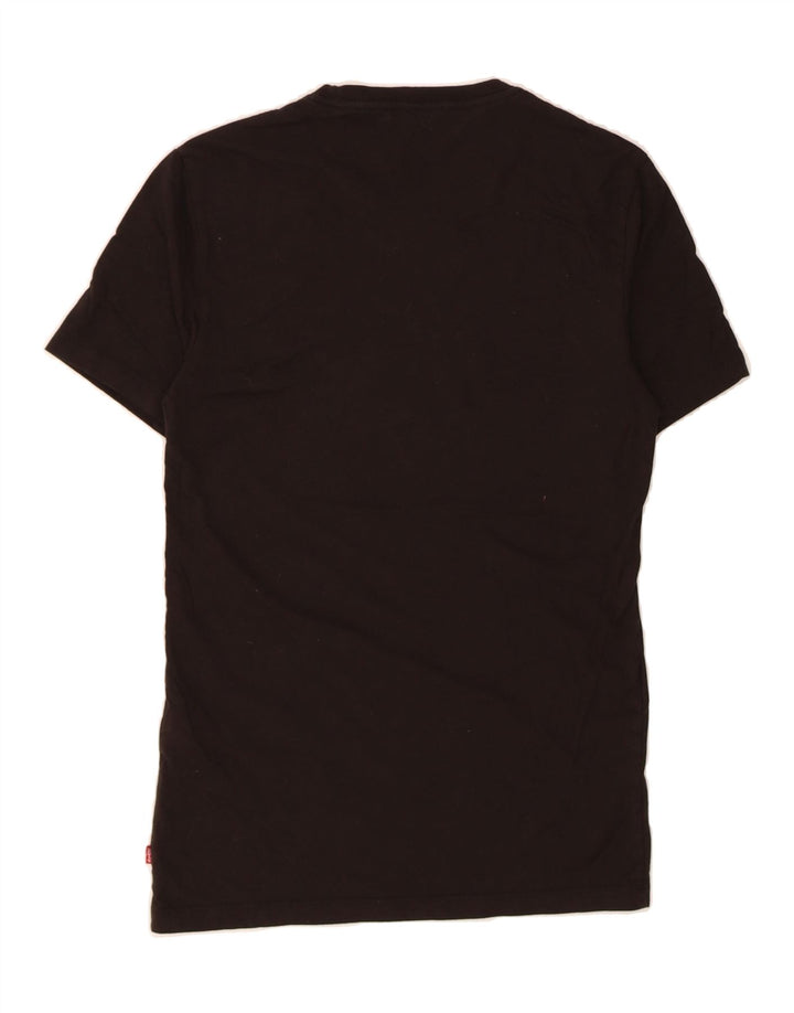 LEVI'S Mens Slim T-Shirt Top Small Black Cotton Vintage Levi's and Second-Hand Levi's from Messina Hembry 
