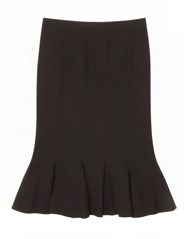 Marks & Spencer Womens Mermaid Skirt UK 10 Small W30 Black Polyester