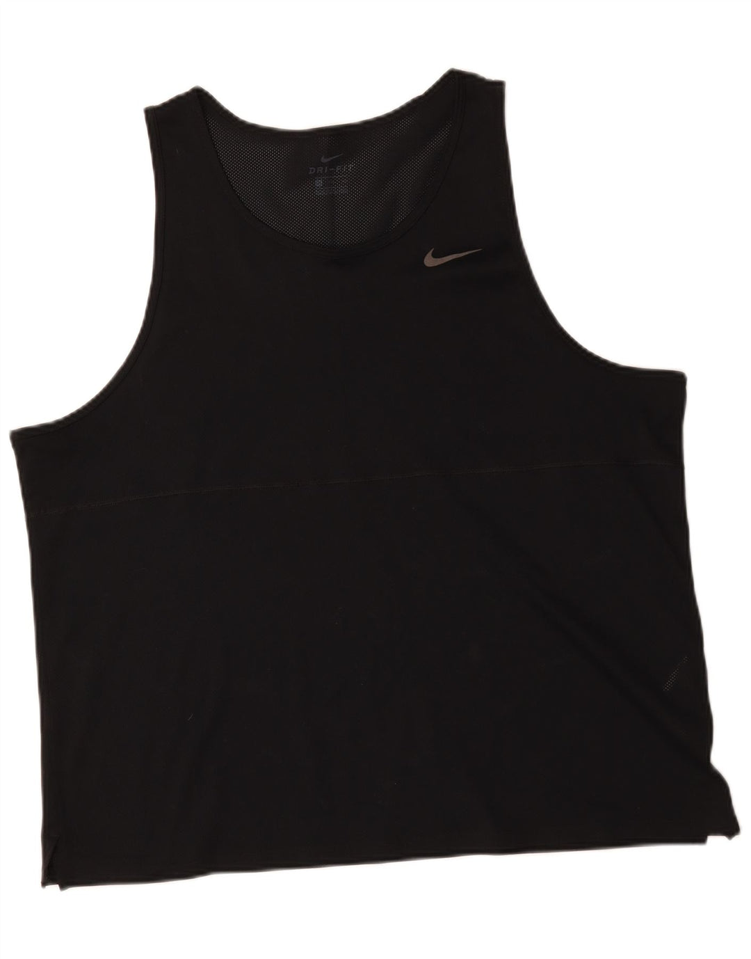 Nike Mens Dri Fit Vest Top 2XL Black Polyester