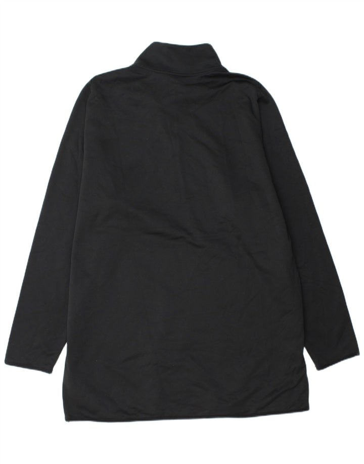 Nike Mens Tall Zip Neck Sweatshirt Jumper 3XL Black Polyester