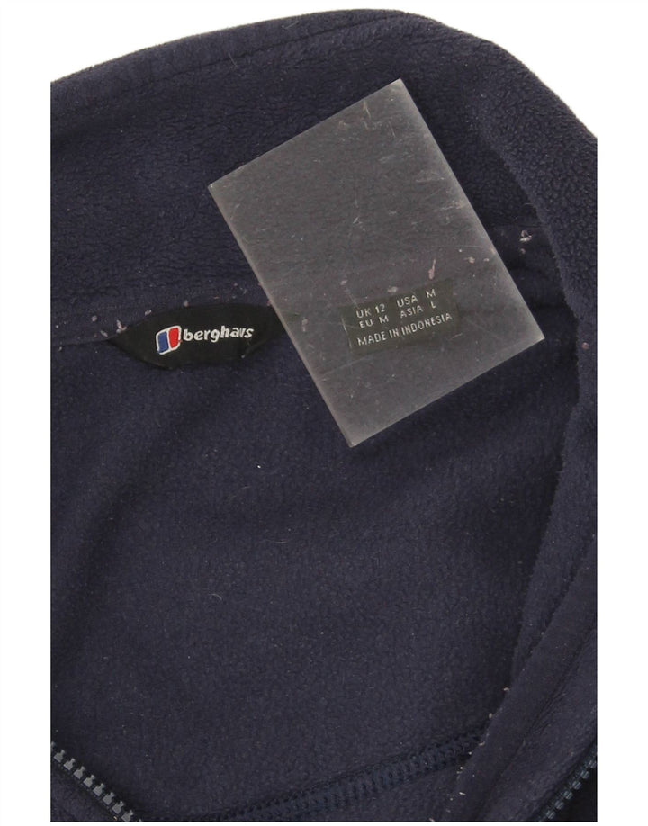 Berghaus Womens Fleece Jacket UK 12 Medium  Navy Blue Polyester