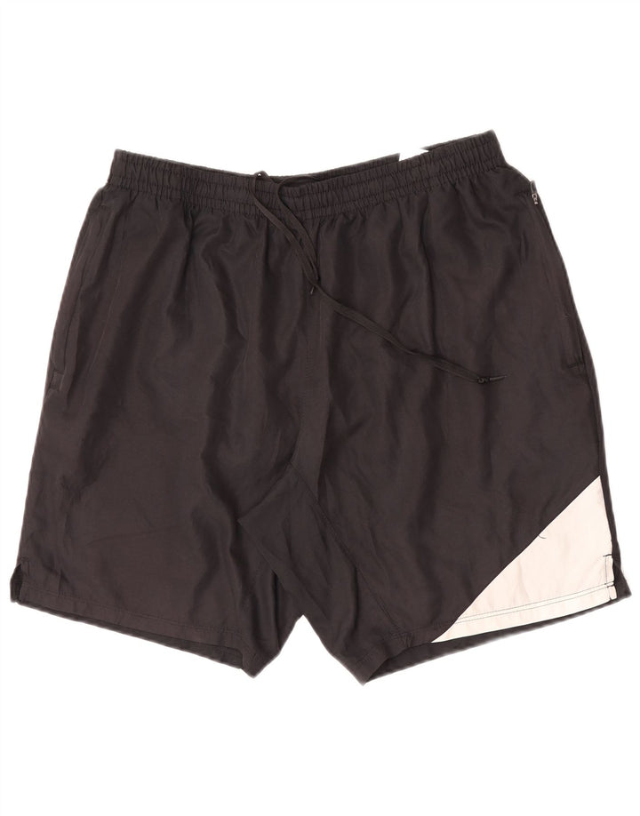 Umbro Mens Sport Shorts Large  Black Colourblock Polyester