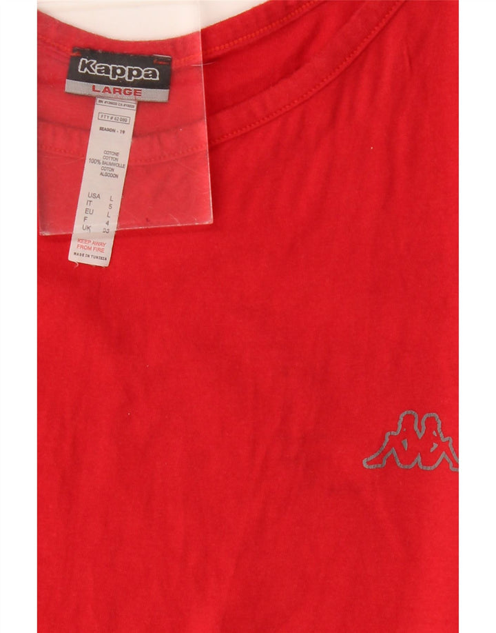 Kappa Mens Vest Top Large Red Cotton