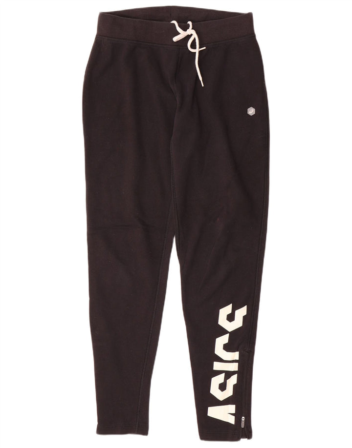 Asics Womens Graphic Tracksuit Trousers UK 14 Medium  Black