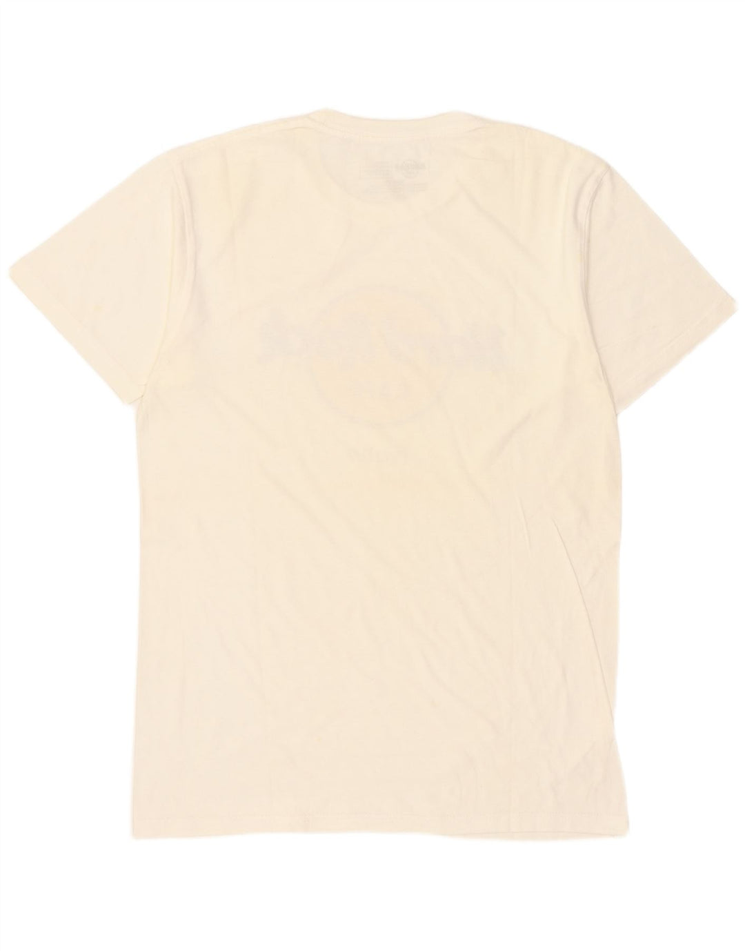 Hard Rock Cafe Mens Praha Graphic T-Shirt Top Medium White Cotton