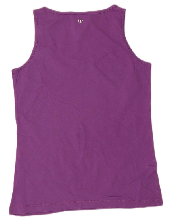 Champion Womens Heritage Fit Graphic Vest Top UK 12 Medium Purple