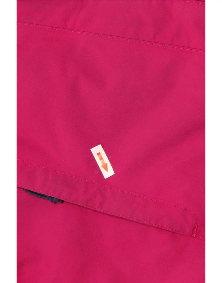 The North Face Womens Hooded Windbreaker Jacket UK 14 Medium Pink Polyester