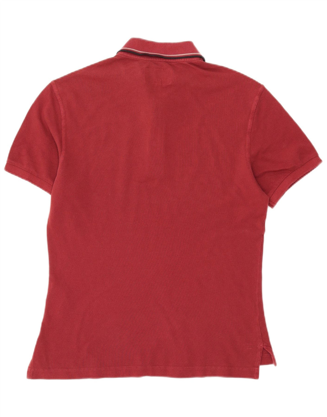 ARMANI JEANS Mens Polo Shirt Small Red Cotton