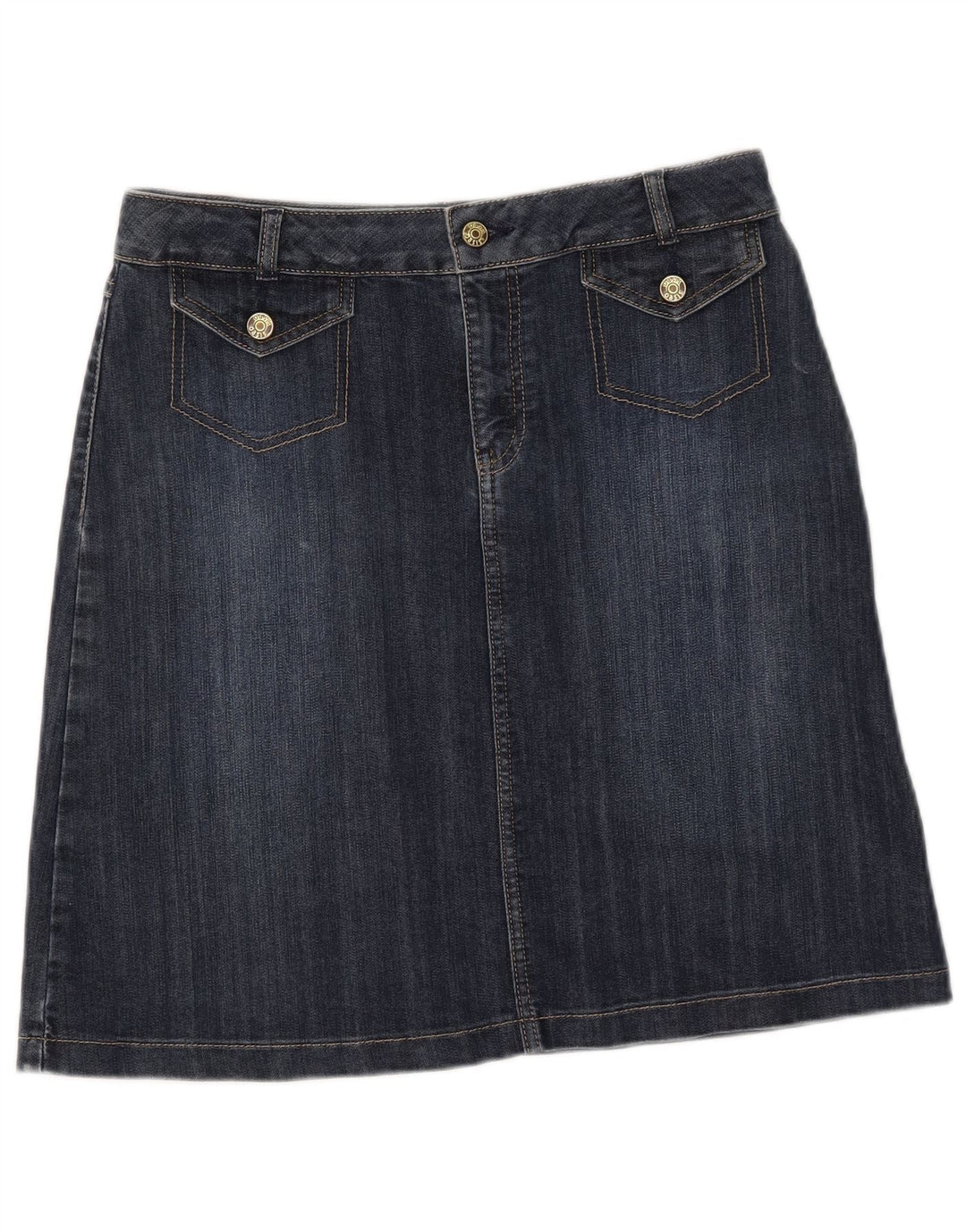 OASIS Womens Denim Skirt UK 12 Medium W30 Blue