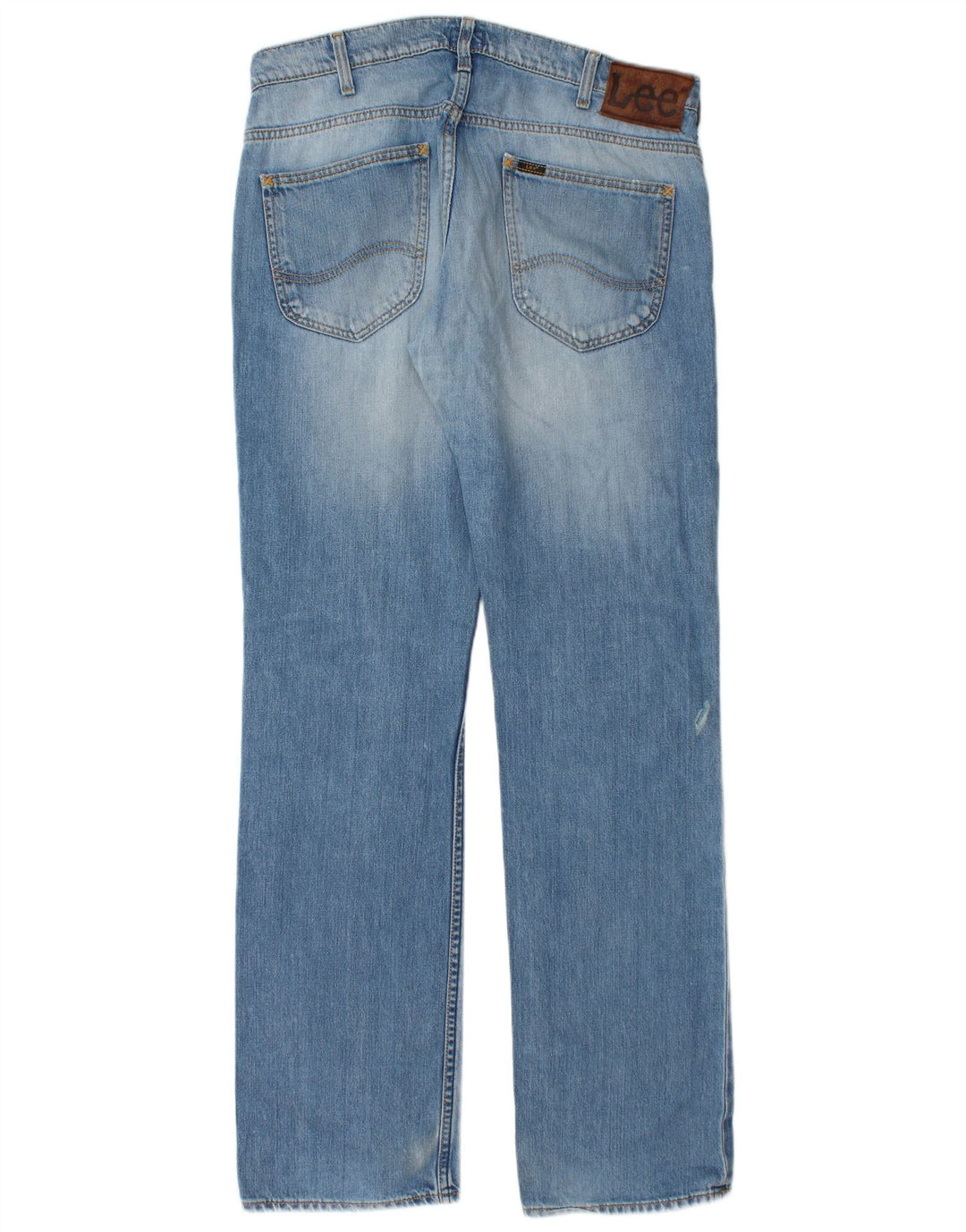 Lee Mens Knox Straight Jeans W34 L34 Blue Cotton