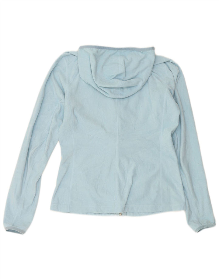 THE NORTH FACE Womens Zip Hoodie Sweater UK 12 Medium Blue Polyester
