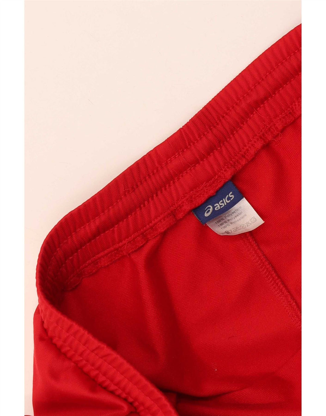 Asics Mens Tracksuit Trousers XL Red Polyester