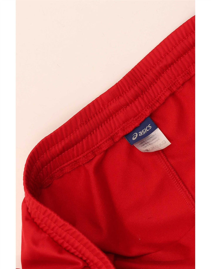 Asics Mens Tracksuit Trousers XL Red Polyester