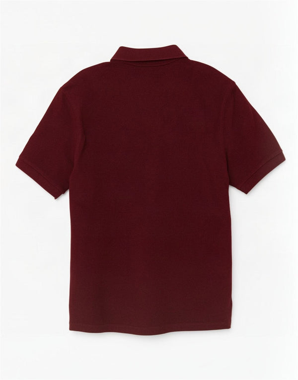 Marks & Spencer Mens Regular Fit Polo Shirt XL Burgundy Cotton