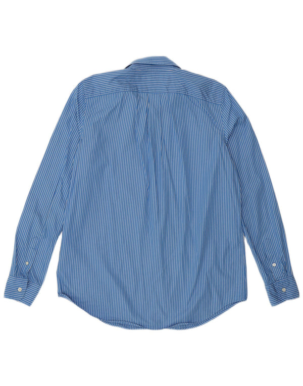 Ralph Lauren Womens Shirt US 8 Medium Blue Striped Cotton
