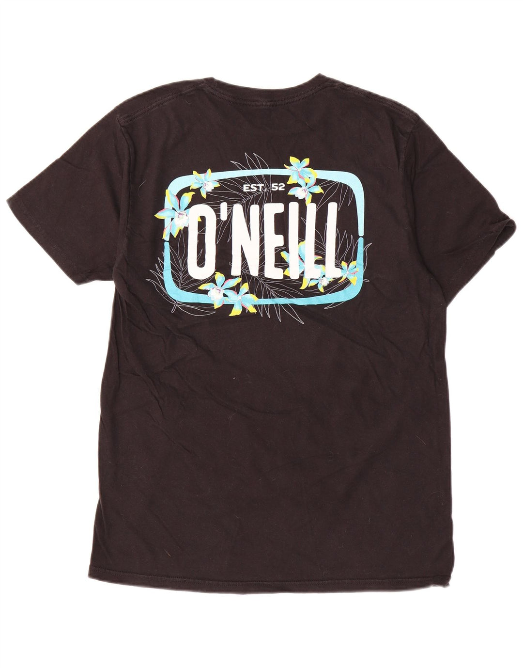 O'Neill Mens Modern Fit Graphic T-Shirt Top Medium Black Cotton
