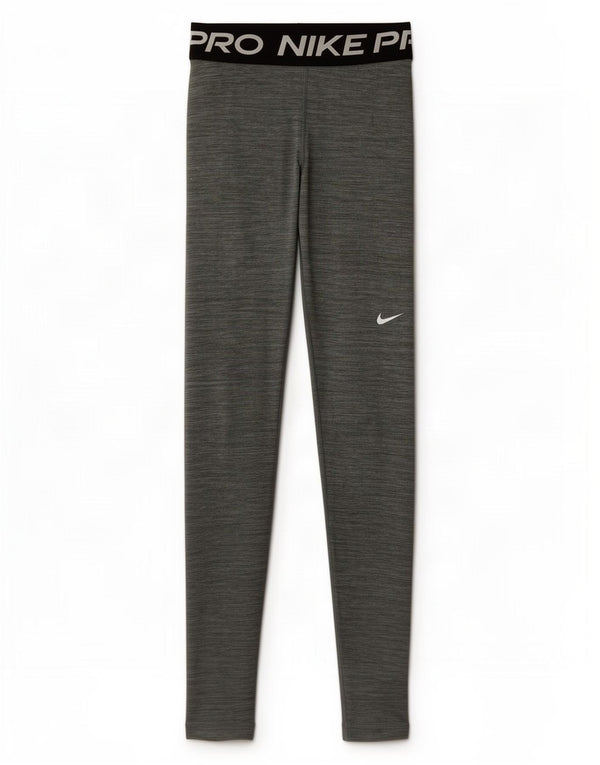 Nike Womens Dri Fit Graphic Leggings UK 4 XS Grey Colourblock Polyester