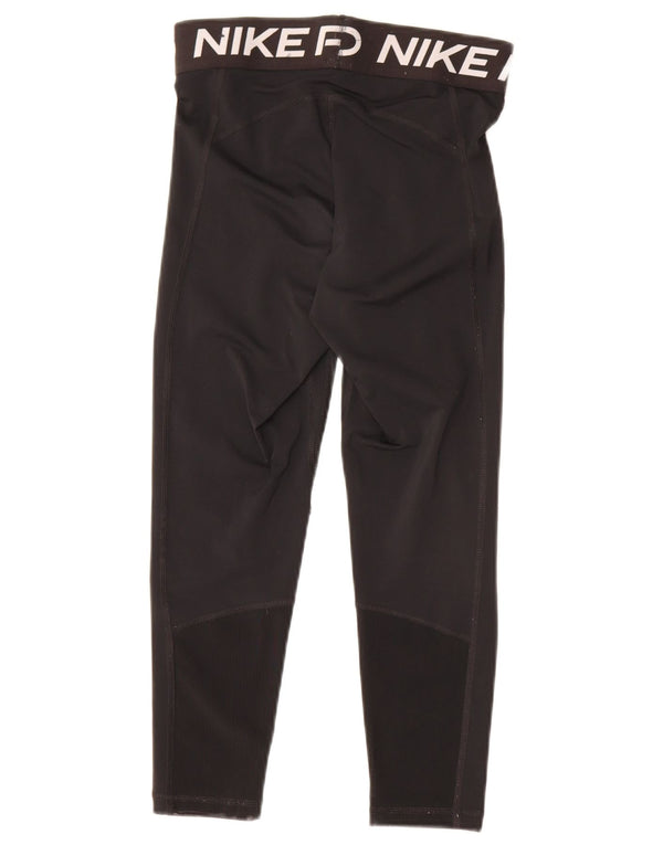Nike Womens Dri Fit Graphic Capri Leggings UK 10 Small Black