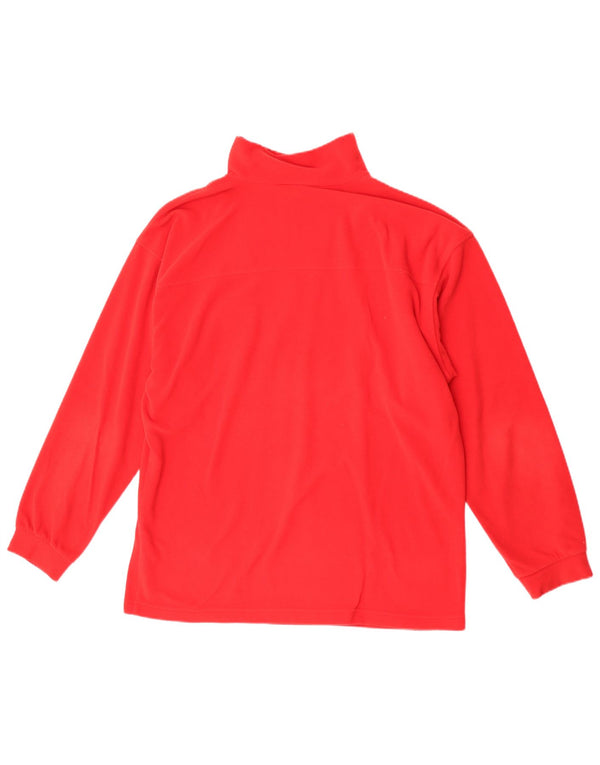 Schoffel Mens Zip Neck Fleece Jumper Medium Red