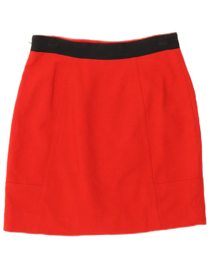 Coast Womens Mini Skirt UK 8 Small W26 Red Colourblock Polyester