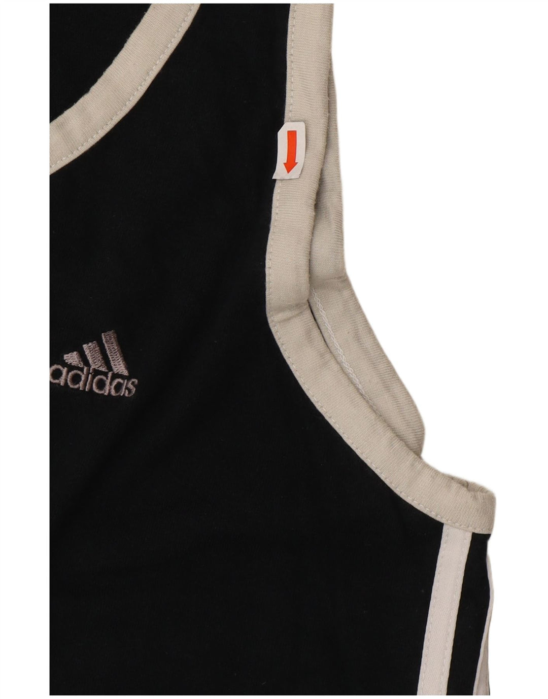 ADIDAS Mens Vest Top UK 34/36 Small Black Cotton