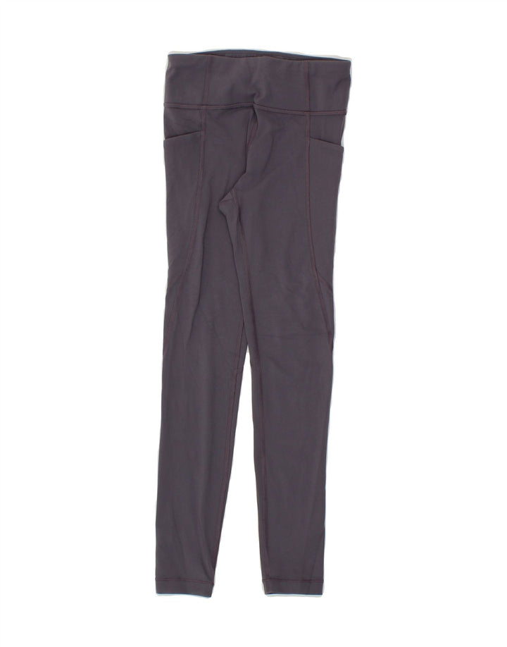 ATHLETA Girls Leggings 6-7 Years Small  Grey Vintage Athleta and Second-Hand Athleta from Messina Hembry 