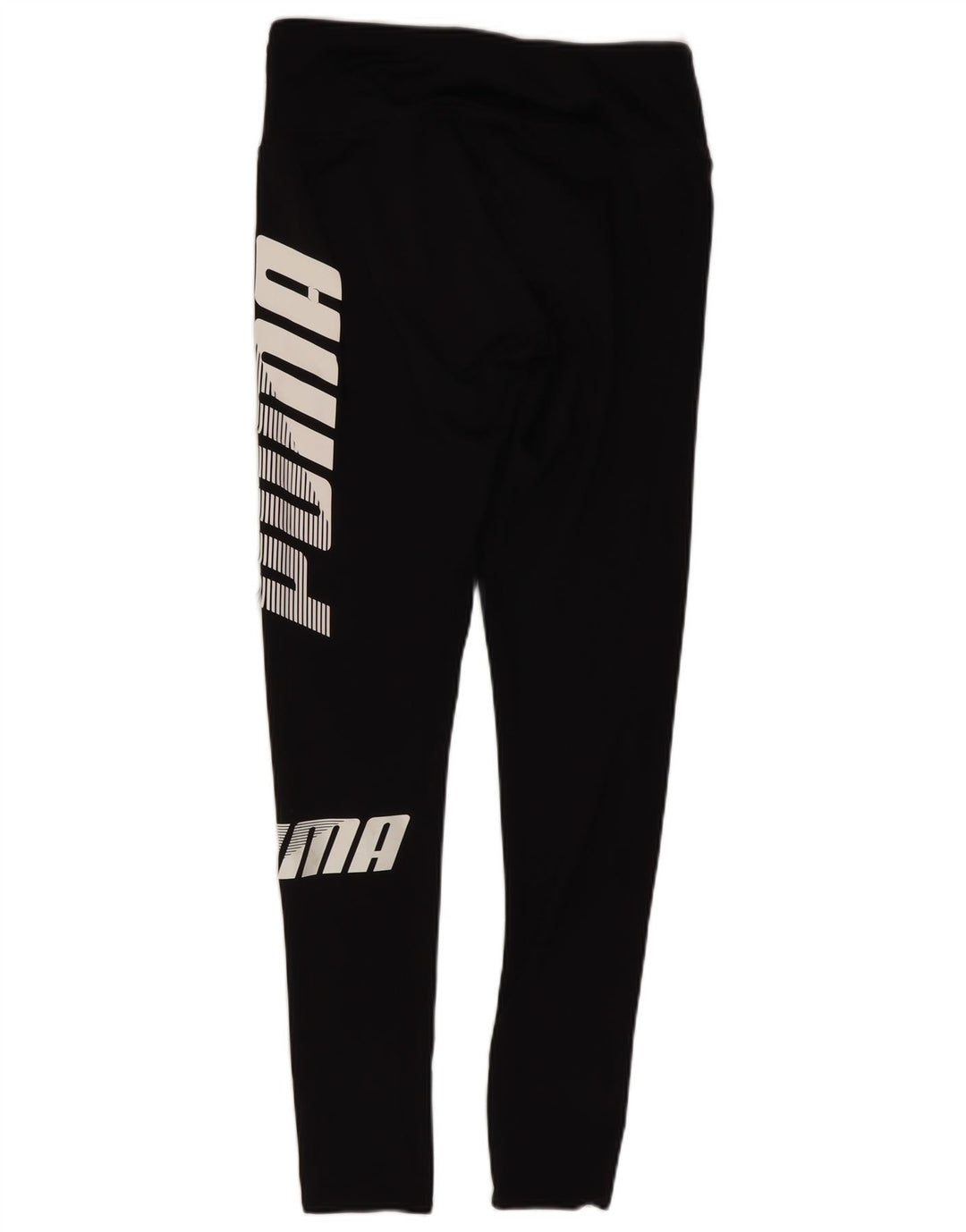 Puma Womens Graphic Leggings UK 10 Small Black Polyester