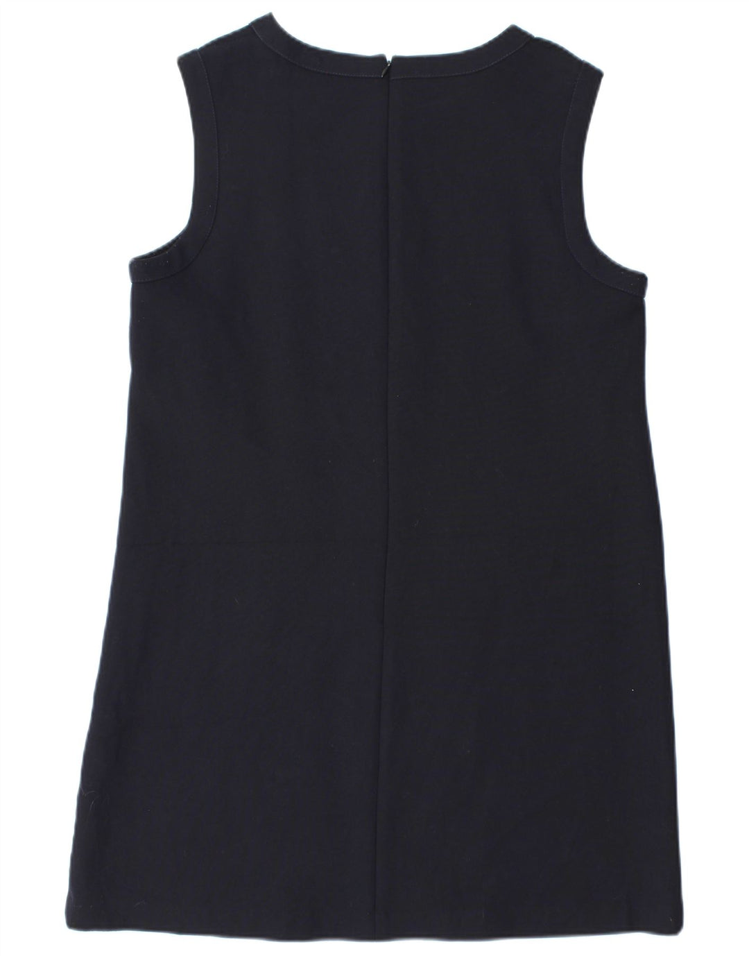 Zara Womens Sleeveless Shift Dress UK 18 XL Navy Blue Polyester