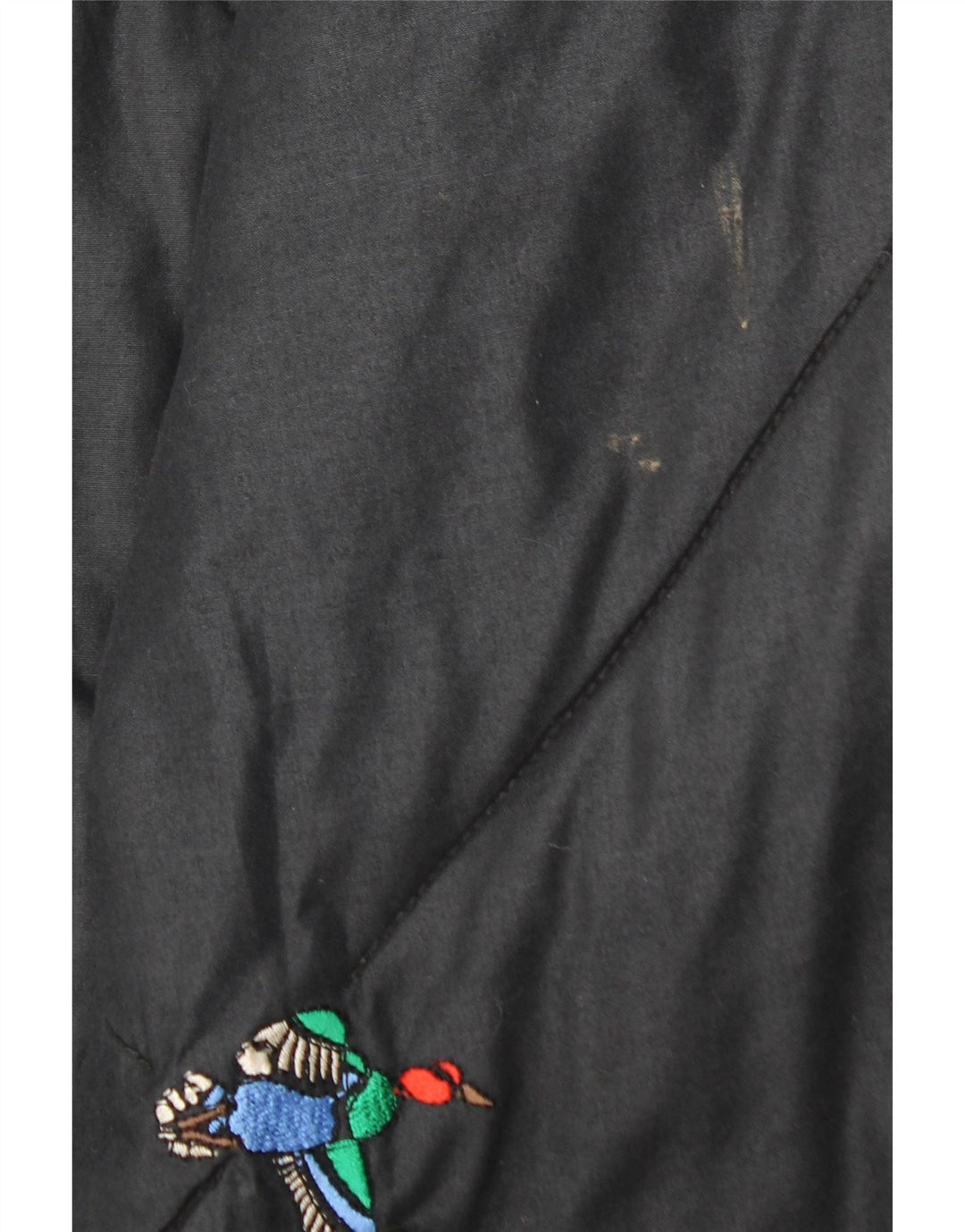 VINTAGE Womens Loose Fit Windbreaker Coat UK 20 2XL Black Animal Print