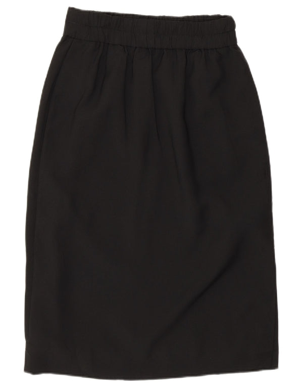 J. CREW Womens High Waist Straight Skirt 2XS W25 Black Polyester