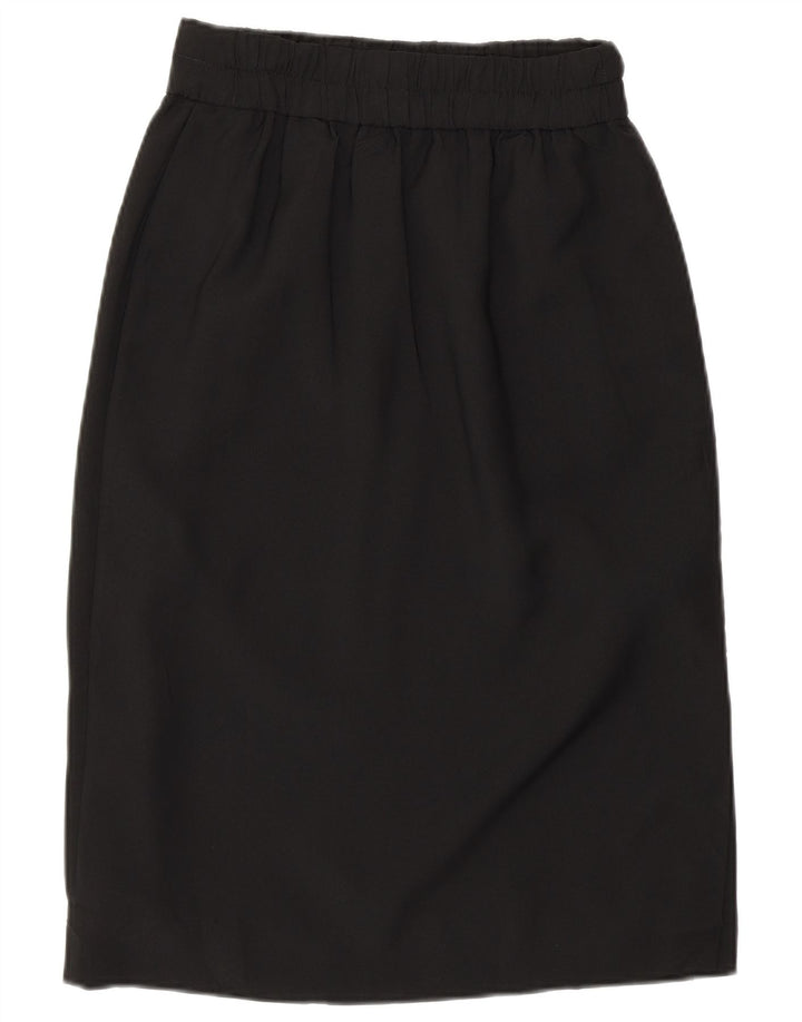 J. CREW Womens High Waist Straight Skirt 2XS W25 Black Polyester